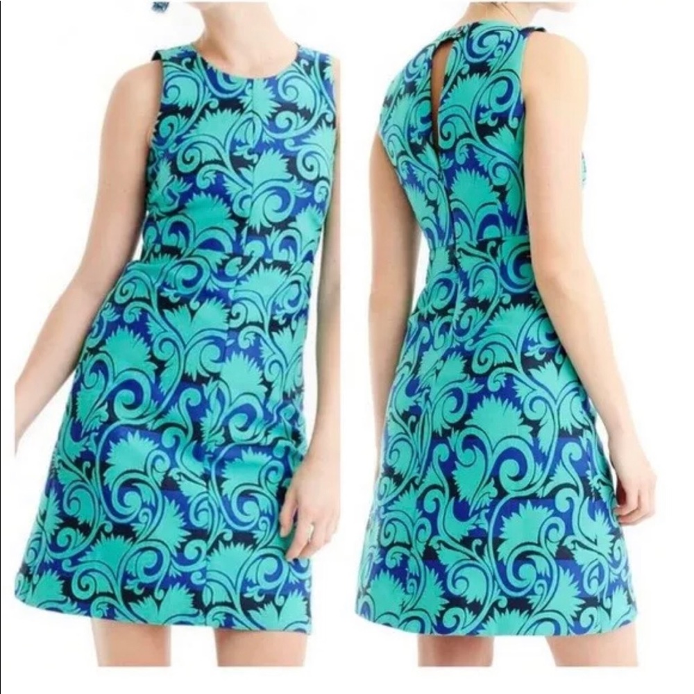 New J.Crew Vineyard Jacquard Dress Size:6